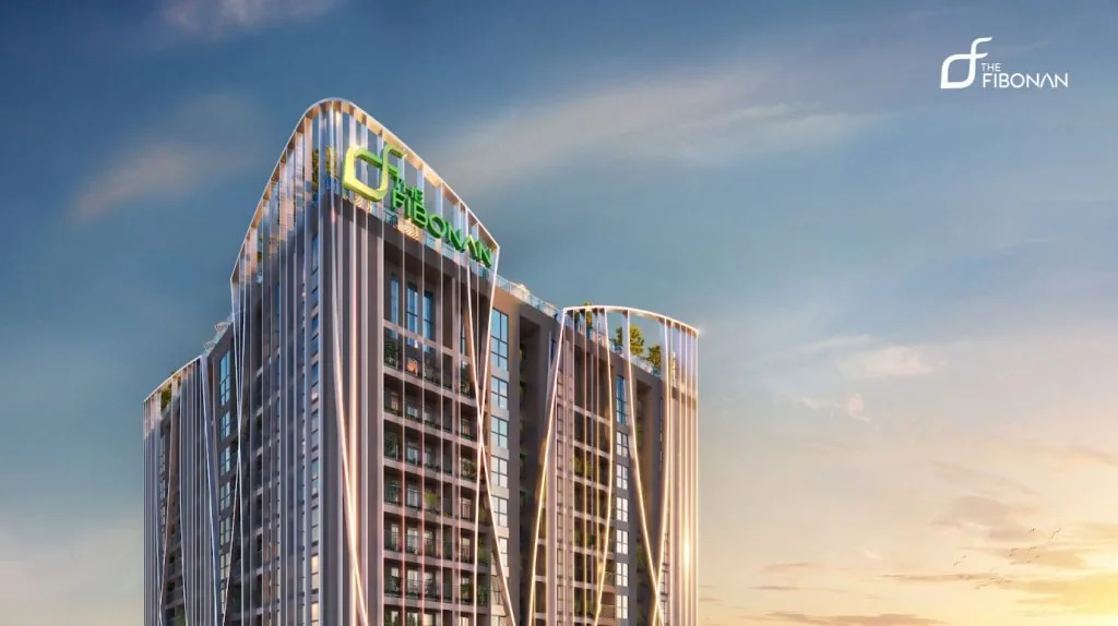 Hệ thanh lam chống nóng cùng các mảng xanh xen kẽ giúp The Fibonan trong lành, xanh mát